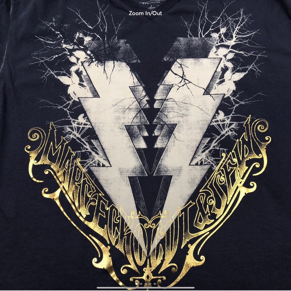 Marc Ecko Unltd Unlimited Cut & Sew Vintage T Shirt V Neck 3XL XXL Tee